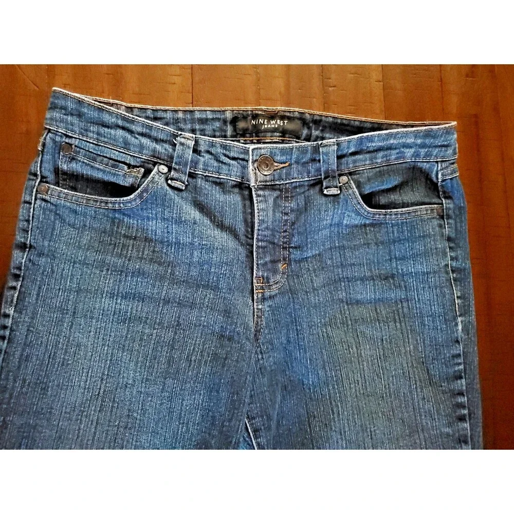 Nine West Women's Bootcut Stretch Blue Jeans - Size 8